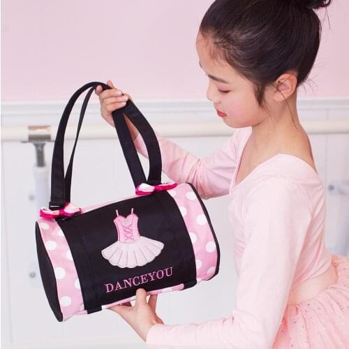Fashion Dance Bag For Girls Ballet Sports Yoga Gymnastic Large Capacity Handbag For Kids Princess Dancing Children Dancer Bags