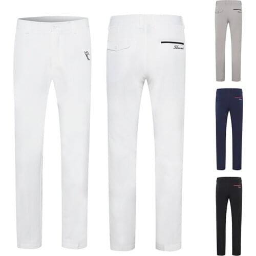 Mens Golf Wear Pants Breathable Outdoor Clothing Casual 100% Polyester Custom Blank Fashion Colorful Men Golf Trousers