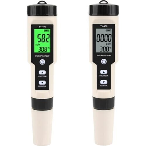 Newest YY-400 4 in 1 PH/ORP/H2&TEM Meter Digital Dydrogen Ion Concentration Test