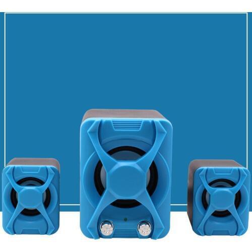 Surround Computer Speakers with Deep Bass USB Wired Powered Multimedia Speaker for PC Laptops Builtin Loudspeaker Diaphragm