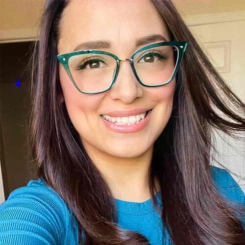 Sexy Cat Eye Anti Blue Light Tr90 Optical Glasses Frames Men Women Fashion Computer Eyeglasses 50167