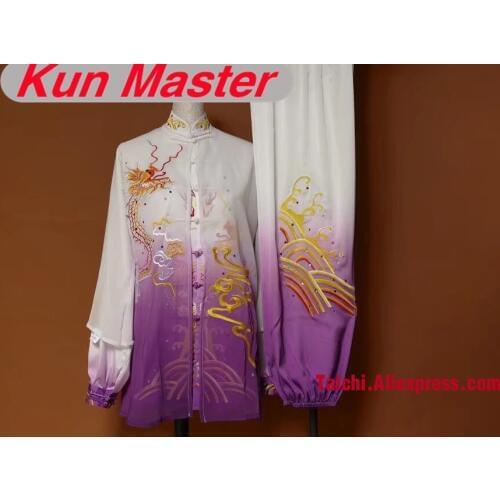 Custom Tai Chi Performance Uniform Embroidery Man Martial Art Clothing For Kung Fu