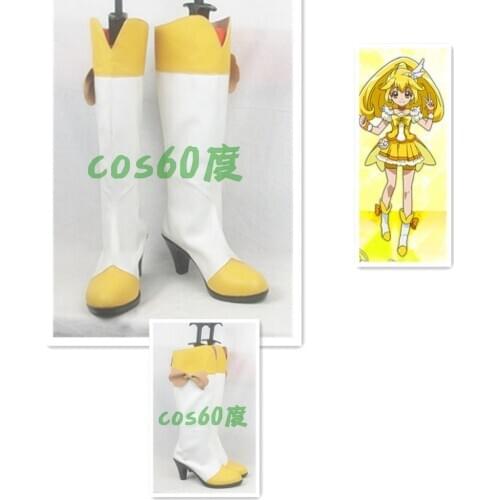 Pretty Cure KiseYayoi Light juniors Cosplay Shoes Boots Custom Made S008