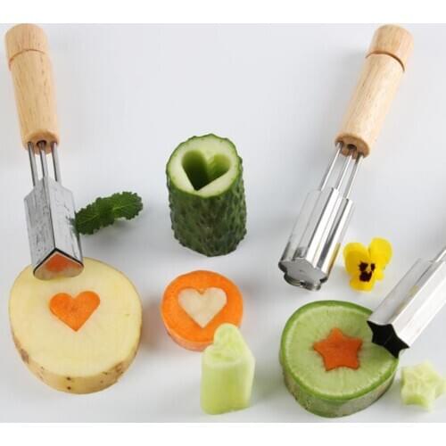 Cake Cookies Cutter Flower Shape Mold Vegetable Carrot Fruit Cut Mold Cucumber Dough Baking Tool kitchen DIY Food Knife