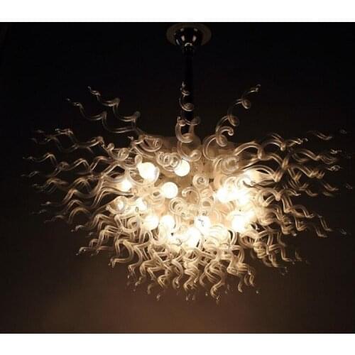 Blown Glass Livingroom Chandelier in Dubai Indian Design Chandelier Pendant Lights
