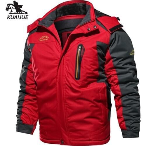 Winter Jacket men XL-6XL 7XL 8XL 9XL Jackets Mens Plus velvet Thicken Hooded Windbreaker Splicing coats mens casual warm coat