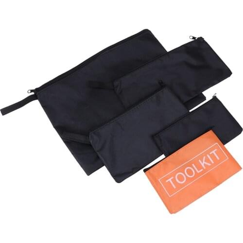1pc Cloth Tool Bag Useful Waterproof Oxford Cloth Tools Set Bag Zipper Storage Instrument Case Pouch