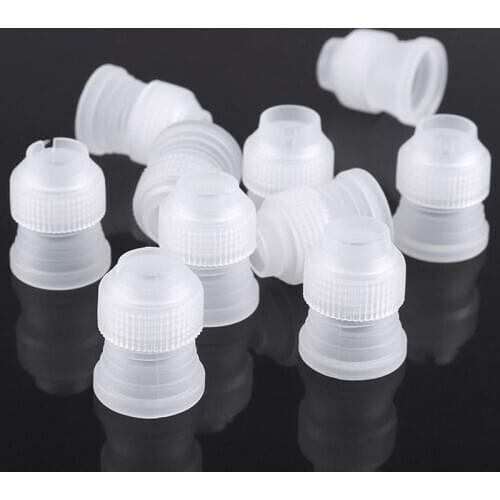 10pcs Icing Piping Nozzle Connector Adapter Cream Coupler Decoration Converter Tools Convenient Baking Tool For Cake Decorating