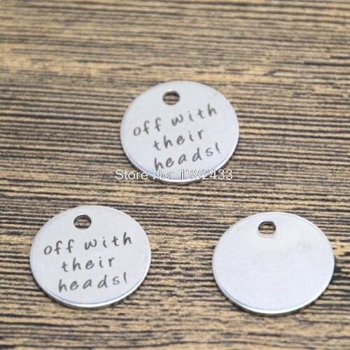 10pcs off with their heads! charm silver tone message charm pendant 20mm