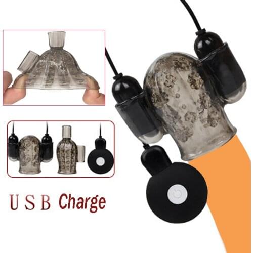 12 Speeds Glans Trainer Massage Sex Toys Male Masturbator Delay Lasting Trainer Sex Product Cock Penis Head Vibrator With 2 Caps