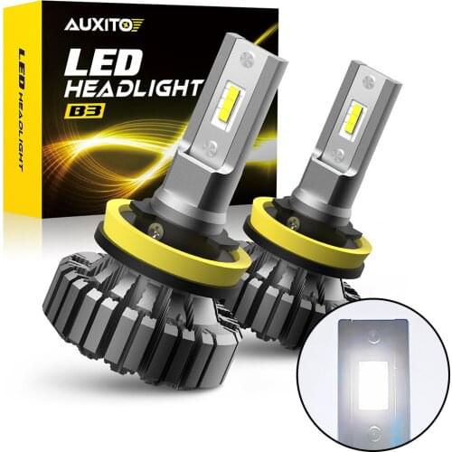 AUXITO 2pcs H8 H9 Led Lamp Super Bright HB3 9005 9006 HB4 Led Car Light for Audi Ford BMW VW Mercedes Toyota for Auto Automotive