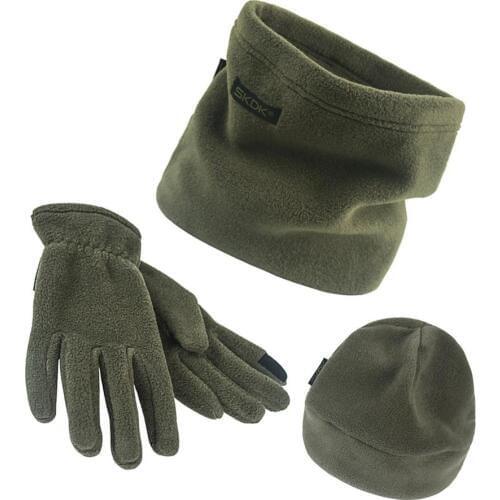 3pcs/set Scarf Hat Gloves Set Men Women Kids Three-Piece Winter Warm Set Fleece Slouchy Beanie Hats Scarves Warm Clothing Kit