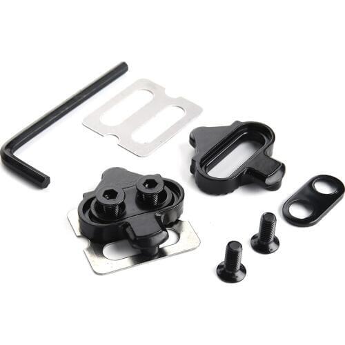 Mini Bike Self-locking Pedal Cleats Set Steel Road Bicycle Cycling Pedal Cleats Accessories