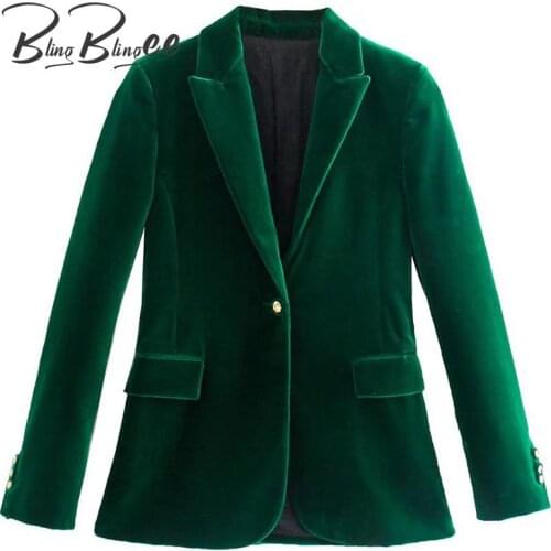 Женские бархатные пиджаки BlingBlingee China At AliExpress