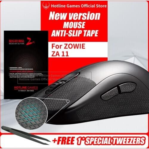 Hotline Games Mouse Anti-Slip Tape for ZOWIE ZA11 Mouse Sweat Resistant Pads Mouse Side Anti-Slip Stickers Mouse Skates
