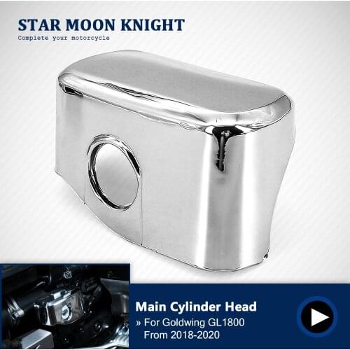 Motorcycle chrome rear main cylinder head for Honda Goldwing 1800 F6B GL1800 Gold Wing Tour DCT 2018 2019 2020 Motorcycle parts