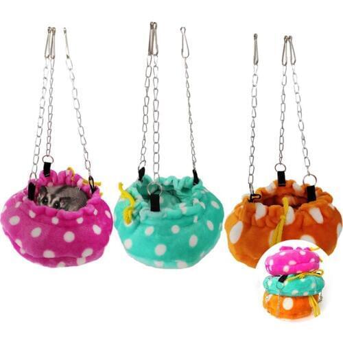 Legendog 1pc Bird Bed Nest Multi-Purpose Drawstring Hanging Bird Hammock Parrot Bed For Small Pets Pet Supplies