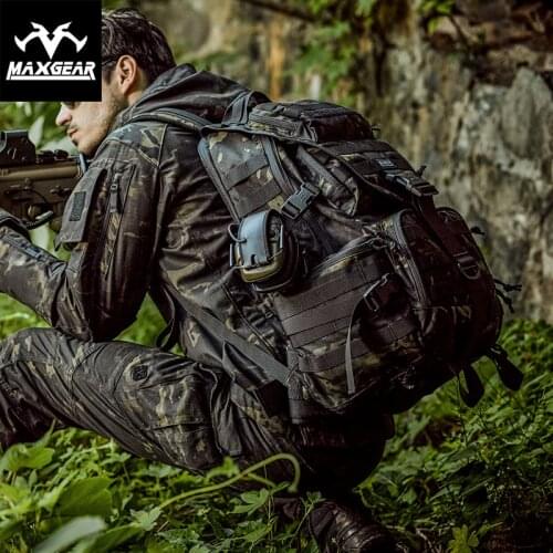 MAXGEAR X9 55L 72Hour Large Capacity Outdoor Waterproof Tactical Camouflage Mountaineering Hiking Climbing