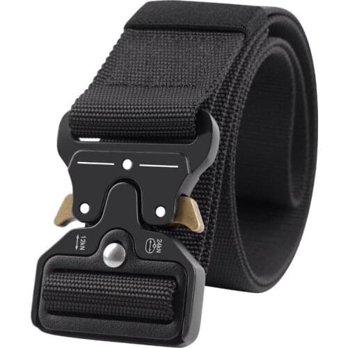 Multifunctional Nylon Tactical Belt Men Army Equipment Military Buckle Quick Release Waist Belts Cinturones Combat 125cm Belt