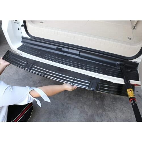 For Toyota Land Cruiser Prado FJ150 150 2010-2018 Stainless Steel Rear Bumper Protector Sill Plate