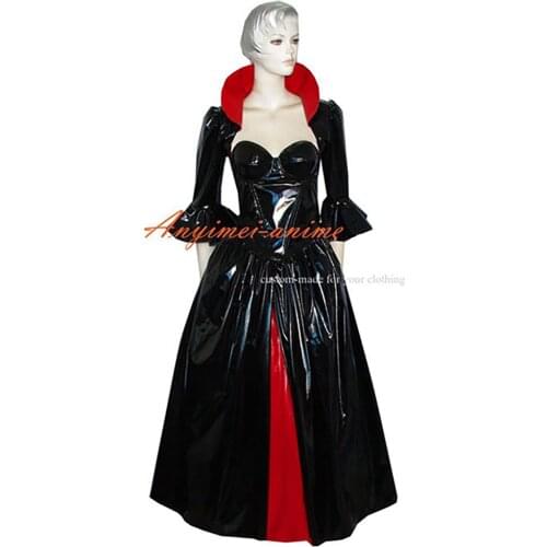 Fondcosplay O Dress The Story Of O With Bra Black thin Pvc Dress Cosplay Costume Tailor-made[G374]