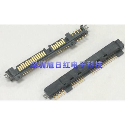 4+7+15P 26PinSATA hard disk interface male socket connector 180 degrees SMD