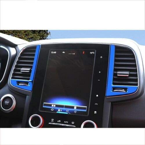 Car dashboard vent trims for renault koleos 2016 2017 2018 2019 samsung qm6 2020 2021 2022 accessories interior air conditioning