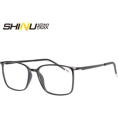 Large Square Multifocal Progressive Reading Glasses Women Men Diopter Eyeglasses Bifocal Eyewear For Near And Far Distance SH037
