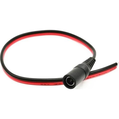 12V Plug DC Female Adapter Cable Plug Connector for CCTV Camera DC Plug Female 5.5*2.1 10piece 5.5x 2.1mm DC Power Female Cable