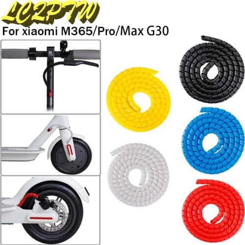 2M Line Spiral Protective Sleeve For Ninebot Max G30 Xiaomi Mijia M365 M365 Pro Scooter Line Protector Line Tube Winding Tubes