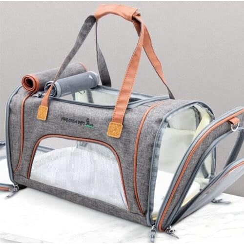 Dog Bag Breathable Dog Carrier Large Capacity Cat Carrying Bag Portable Foldable Travel Pet Carrier 5 Color