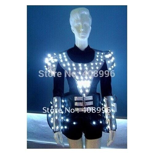 Illuminated LED clothing / glowing clothes /light up dress/luminous costume