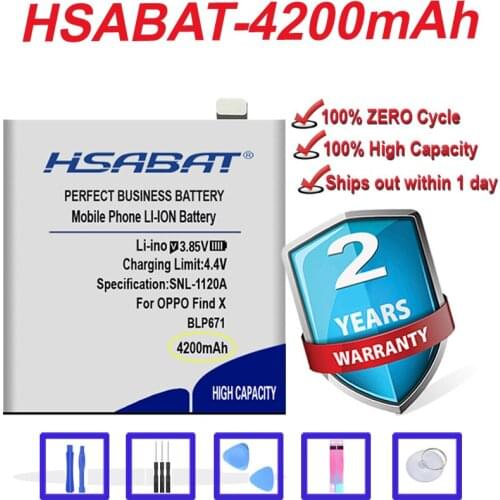 Top Brand 100% New 4200mAh BLP671 Battery for OPPO Find X Automobili Lamborghini Edition Dual SIM TD-LTE PAFM00 PAFT00 in stock