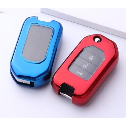 TPU full protect Key Shell Cover Key Case For Honda Civic CR-V HR-V Accord Jade Crider Odyssey 2015- 2018 Remote Protector