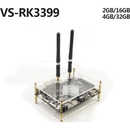 Mecool VS RK3399 DIY RK3399 Mali-T860 TV Box Super Development Board 4K 10Bit VP9 Android 7.1 Smart Media Player