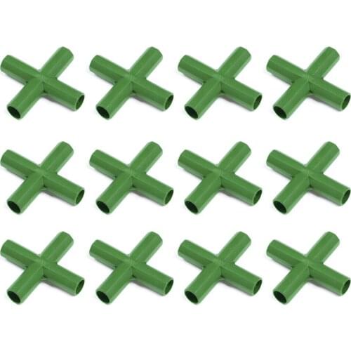Secondary Accessories Filling Plastic Pipe Parts T-Connectors Durable Vegetables Strong 12 Pieces Horticultural Greenhouse Seal