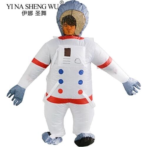Adult Inflatable Costumes Astronaut Halloween Christmas Mascot Cosplay Anime Costumes Cosmonaut Party Clothing Performance Wear