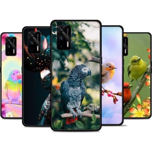 Animal Parrot Bird For Realme 8 GT Neo Flash Edition Explorer Master Q3 Pro Narzo30 C21 C20 C11 C20A C21Y Phone Case