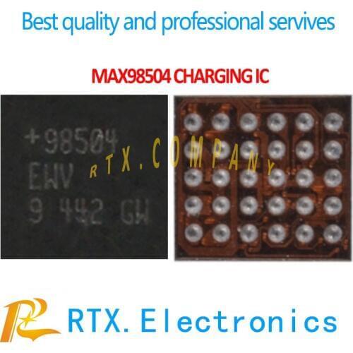 2pcs/lot +98504 MAX98504EWV Charging IC for Samsung note4 mobile phone circuits repair charger power supply chip 30pin MAX98504