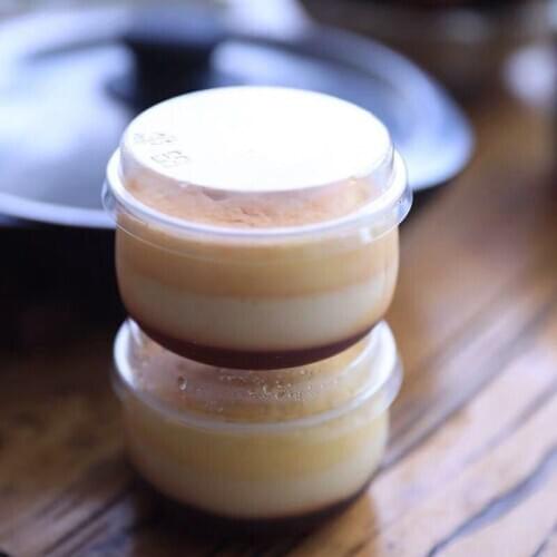 10pcs High quality cute child birthday party favor baking pudding cups small thickening transparent dessert plastic cup with lid