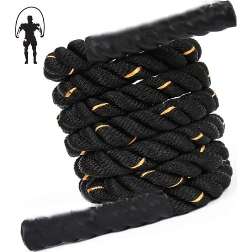 3m* 25mm Sports Rope Skipping Heavy Jump Rope Weighted Battle Power Improve Strenght Training Fitness Home Gym Equipment