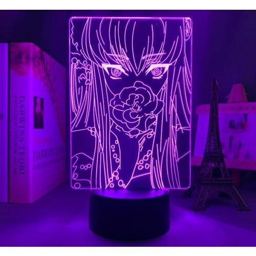 Anime 3d Lamp Code Geass CC for Bedroom Decor Nightlight Birthday Gift Manga Code Geass Led Night Light Bedside
