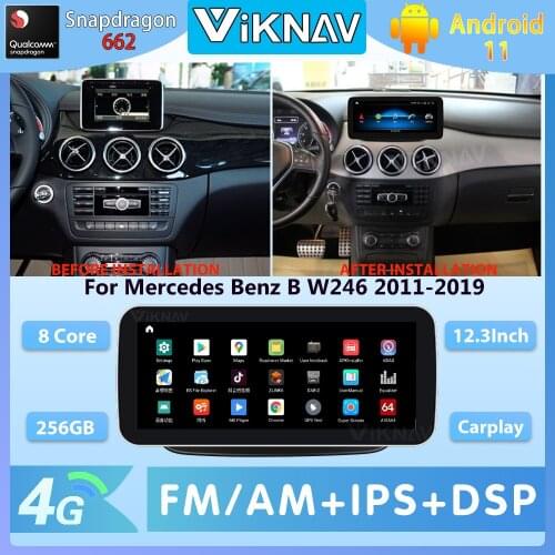 10.25Inch Android 11 Car Radio GPS Navigation For Mercedes Benz B W246 2011-2019 Radio Player Autoradio DVD Multimedia 2Din