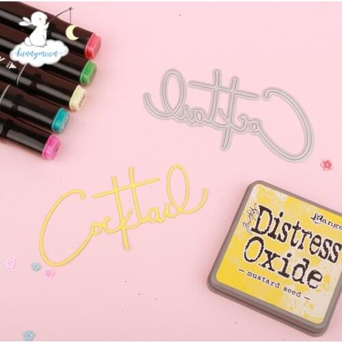 Bunnymoon Letter Metal Cutting Dies Embossing Scrapbooking Stencil Craft Cut Dies For DIY Card Crafts Handmade