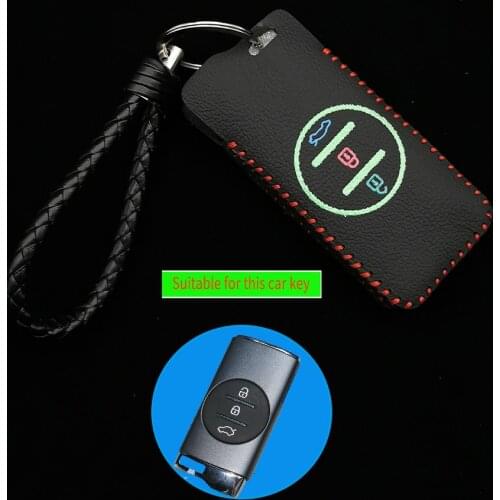 Fashion Leather Top Layer Car key Cover Case Shield For Chery Tiggo 8 Arrizo 5 Pro Gx 5x Eq7 Chery Tiggo 7 Pro 2020 Accessories