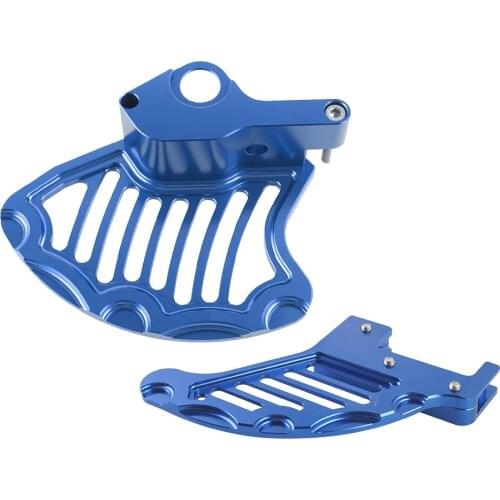 CNC Front Rear Brake Disc Guard Protector For Husqvarna TE FE FS FX 125 200 250 350 450 501 Husaberg 560 570 2009-2014