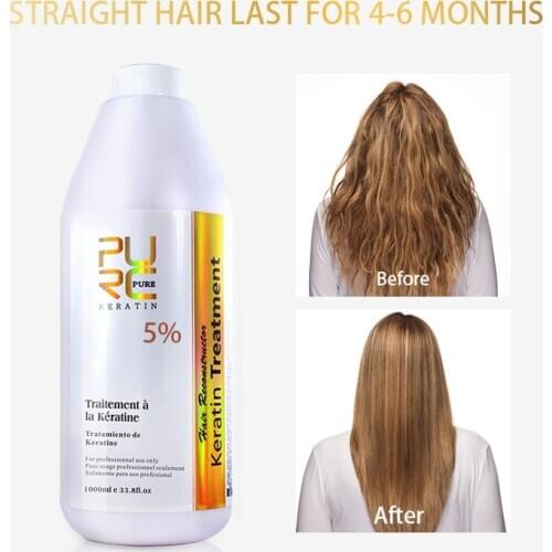 Hot Keratin Free Formaldehyde Hair Treatment Natural Keratin Protein in Hair Repair Straight Frizzy Hair Salon Product 0% 1000ml