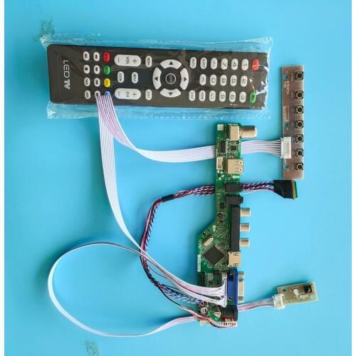 Kit for LP156WH3(TL)(T1) Controller board driver 1366X768 TV AV 40pin LVDS remote VGA LCD LED HDMI USB Screen panel 15.6"