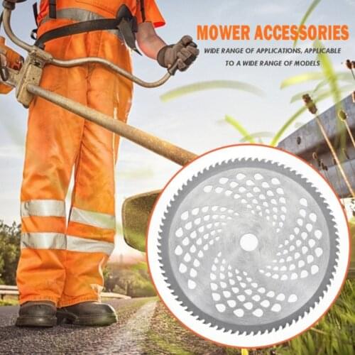 Manganese Steel Lawn Mower Trimmer Blade 80T Mower Grass Eater Trimmer Head Brush Cutter Weeding Tool Garden Tools