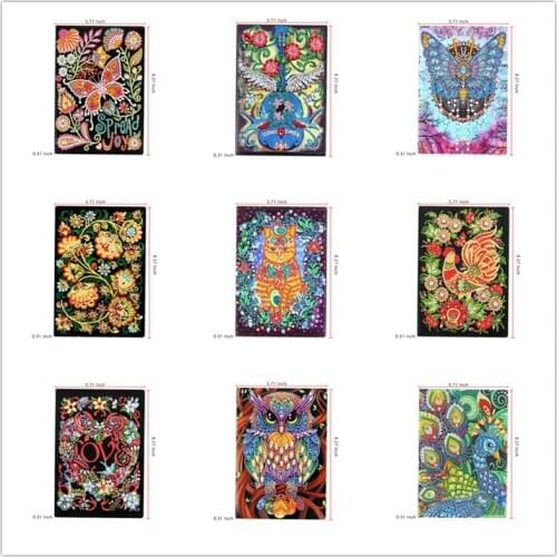 5D DIY Special Diamond Painting Notebook Sketch Book Diamond Art Embroidery Diamond Cross Stitch Kit Notebook Craft Gift